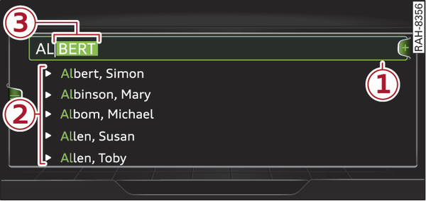 Илл. 202 Схематическое изображение: свободный поиск в телефоне